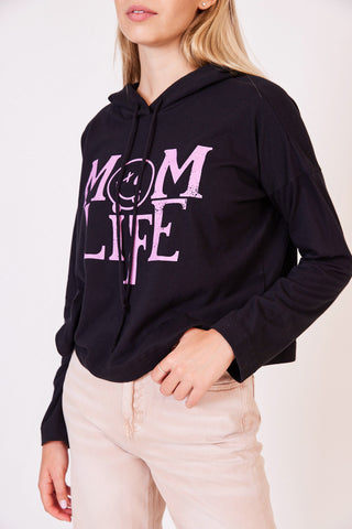 Mom life graphic hoodie